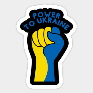 power to Ukraine Sticker